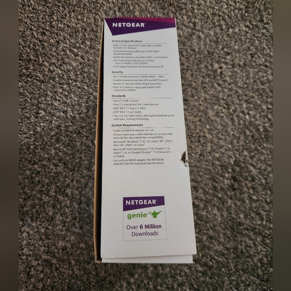 Netgear N600 Wifi Cable Modem Router - Picture 2 of 6